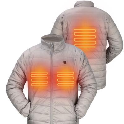 China Fashionable New Style Light Anti-wrinkle Down Jacket Winter Jacket OEM Heated Far Infrared Heating Down Jackets for sale