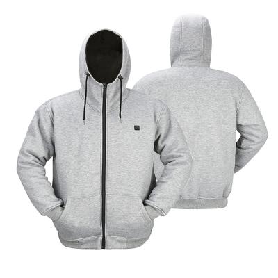 China Breathable Anorak Zipper Hoodie Jacket Coat With Heating Battery for sale