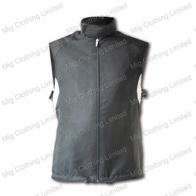 China Anti-pilling electronically heated vest with rechargeable battery for sale