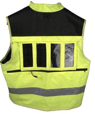 China INSTANT LED Solar Powered Vest Solar Charged Vest With Solar Panels for sale