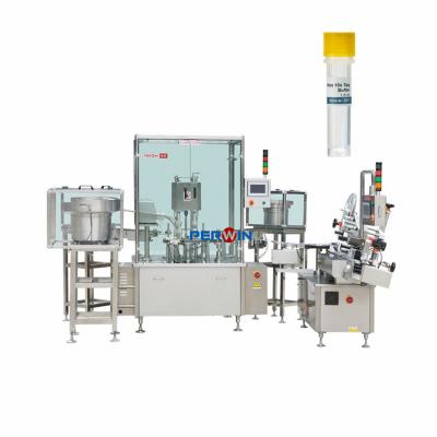 China IVD Automated Bottle Filling Machine Bottle Filling Machine 2 Heads For 1ml Wash Buffer for sale