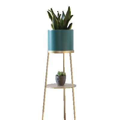 China Modern Decorative Flower Rack High Stand Flower Pot Metal Plant Succulent Stand for sale