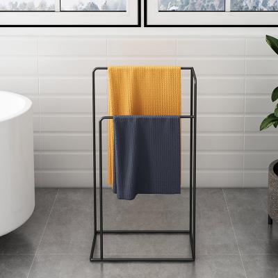 China Hot Sale Minimalist Gold New Arrival Bathroom Vertical Towel Rack for sale