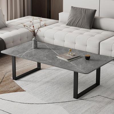 China Factory direct hot sale modern living room wrought iron coffee tables nordic luxury marble sets for sale