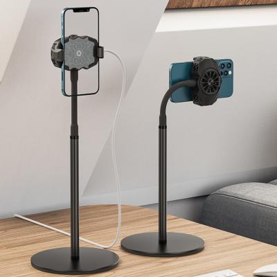 China Boneruy Adjustable Hot Selling Cooing Flexible Phone Holder Long Arms Adjustable Desk Fan for sale