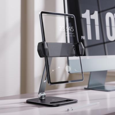 China Boneruy Adjustable Home Office 360 ​​Work Rotate Aluminum Adjustable Single Pole Tablet Holder For iPad for sale