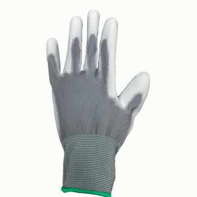 China Wholesale Comfortable Polyester PU Safety Gardening Working Gloves for sale