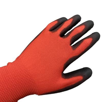 China Wholesale Anti-Slip Polyester Safety PU Gardening Working Gloves for sale