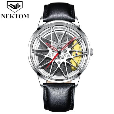 China NEKTOM Day/Date Men Watch Leather Strap High Quality Luxury Watch Waterproof Drop Shipping Watch for sale