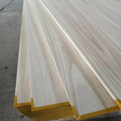 China 100% softwood kiri decorative paulownia panels solid wood wooden price used coffin furniture desk guitar surfboard coffins for sale for sale