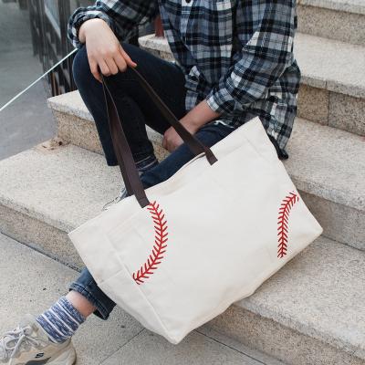 China Free Shipping Rugby Softball Large Service DMA71477 Tote Bag Monogrammed Softball Handbags for sale