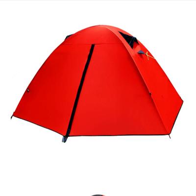 China Camouflage Game 2-Person Camping Dome Tent Double-Layer Camping Windproof And Rainproof / Field Tent for sale