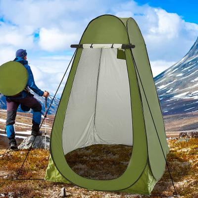 China Automatic Foldable Pop Up Outdoor Waterproof Silver Coated Portable Changing Room Privacy Shower Tents For Beach Camping for sale