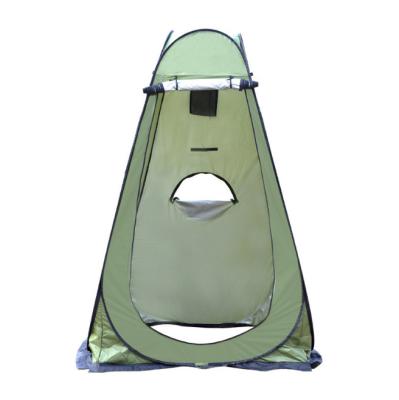 China Factory Price Foldable Waterproof Silver Coated Automatic Pop Up Toilet Room Camping Tent With Custom Logo for sale