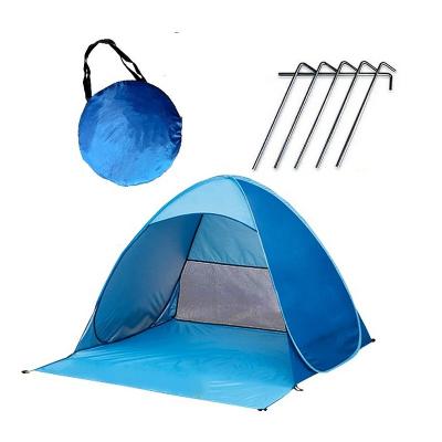 China Extended Pop Type Folding Portable Automatic Pop Up Sun Tent Beach Hut Shelter Shade Outdoor Pop Up Tent for sale