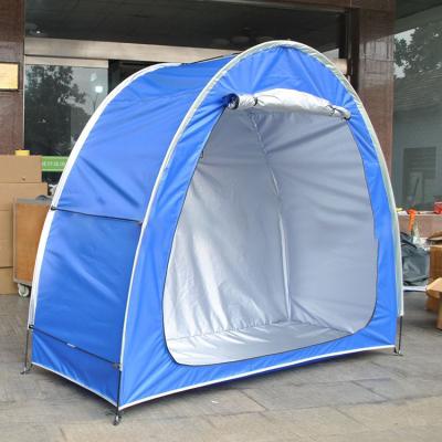 China Quality Product Diagonal Tying Type Increasing Outdoor Fiberglass Camping Bike Storage Shed Seat Cover Bicycle Sun Shelter Tent for sale