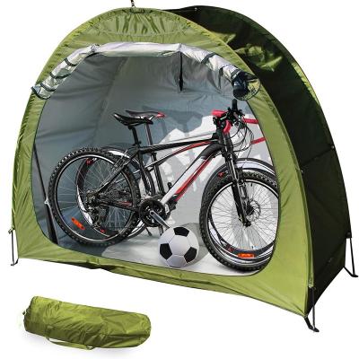 China High Quality UV50+ Bike Shed Garden Bicycle Tent Storage Cover Silver Coated Waterproof Shelter With Window Bike Shed for sale