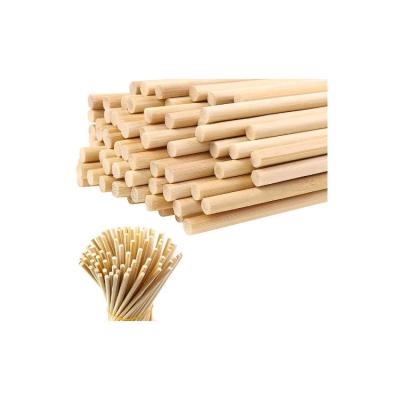 China Low Price High Quality Hot Sale Antique Imitation Circular Smooth Customized Size Wooden Stick For Wood Crafts Solid Wood Diy for sale