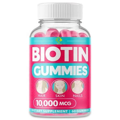 China Good For Hair Vegan Collagen Supplements Biotin Gummies 1000mcg For Hair Skin Nails With Zinc Hair Growth Bear Gummy Candy for sale