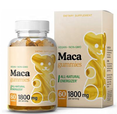 China Metabolic Health Private Label Maca Root Gummies Organic Supplement for Energy Support Natural Mood and Immune Booster for sale