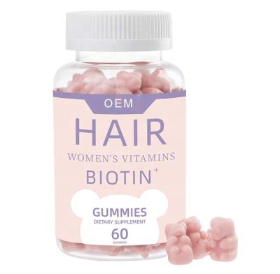 China Immunity increases & Prevention and treatment of hair growth. Customize Logo Vegan Gummy Hair Skin Nails Multivitamin Supplement Biotin Gummies for sale