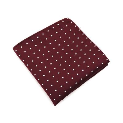 China High Fashion Hot Sale Men's Polka Dot Custom Silk Jacquard Woven Neckland 100% Silk Wedding Handkerchief Wholesale for sale