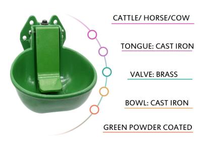 China Powder Coated 2.0L 6 Hole Brass Valve Cow Water Bowl for sale