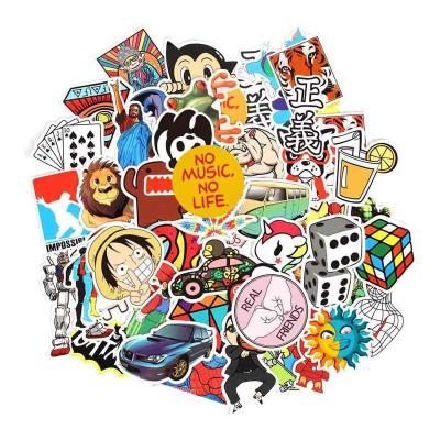 China Waterproof Custom Die Cut Sticker Sheet Vinyl Label Characters Kiss Forms Cartoon Sticker for sale