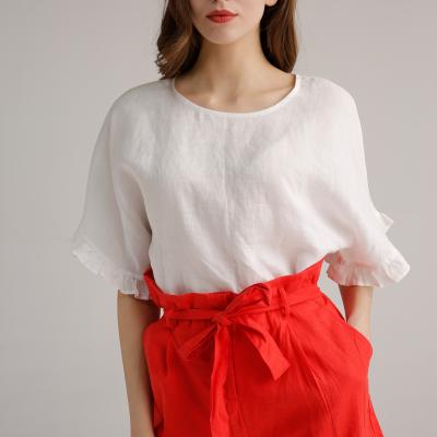 Chine Les shorts de toile occasionnels Xs-Xxxxl de sac en papier de la rayonne 55% des fonds 45% de dames rouges ont adapté aux besoins du client à vendre