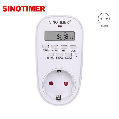 China 7 Days 24 Hours EU Time Switch Programmable Digital Electrical Socket Outlet With Timer Socket 220V Timer Socket Timer Programmable 7 Day Timer Switch Countdown Timer for sale