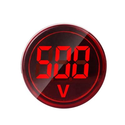 China AC 60-500V Voltage Measurement LED Voltmeter Signal Lights Digital Display Volt Meter Indicator Light Tester Range AC 60-500V for sale