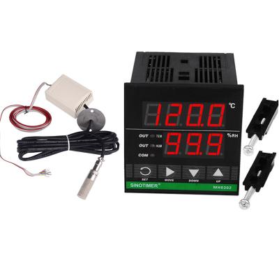 China High Accuracy Wide Voltage Design Digital Up to 130 Celsius Temperature and Humidity Controller with Combo Sensor and Cables MH0302-T130 for sale