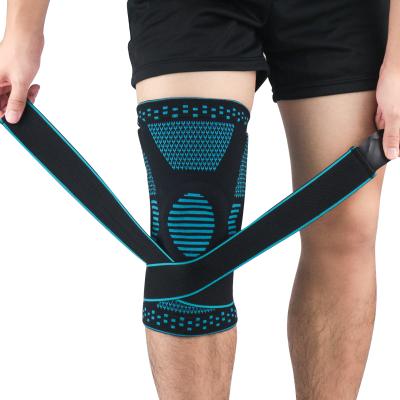 China Spandex Adult Brace Support Honeycomb Elastic Knee Pad For Basketball Muscle Pain for sale