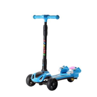 China Spray High Quality Folding Adjustable Spray Kids 3 Wheel Electric Kick Scooter Spray Scooters For Kids With Led Lights for sale