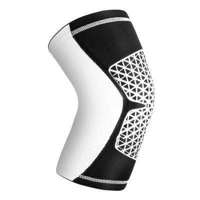 China Adult Safety Compression Fitness Doctor Support Women Men Honeycomb Breathable White Knee Pad for sale