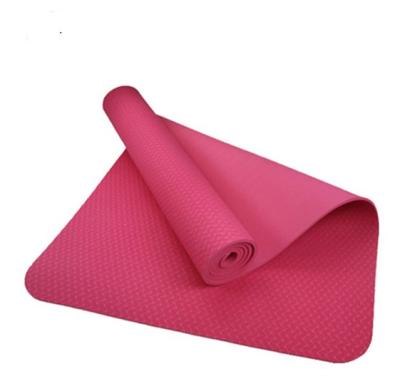 China Wholesale High Quality Good Quality Yoga Pilate Hot Yoga Healthy Eco-friendly Tape No Glue Exercise Fitness 6mm Color Yoga Mat Dual Tape for sale