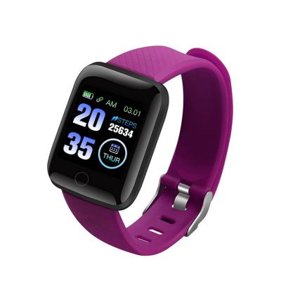 China Hot Selling Smart Watch 116 Touch Screen Plus Fitness Wrist Band Blood Pressure Sport Wristband Smartwatch D13 for sale