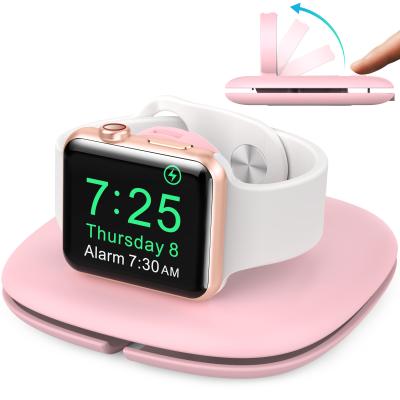 China iWatch Stable Stand AhaStyle 2022 New Design Magnetic Foldable One-Step Portable Wireless Charger Stand for iWatch for sale