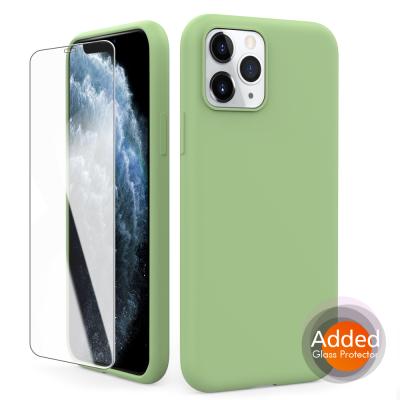 China Hot Selling AhaStyle Full Protection Anti-drop Mobile Phone Frames Soft Liquid Silicone Filter For iPhone 11 Pro Max Cover Shockproof for sale