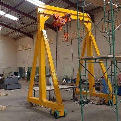 Κίνα Rubber Tyre Portable Marble Granite Slabs Electric Gantry Krane With Wheels προς πώληση