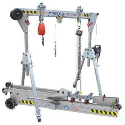 China Popular Mobile Gantry Cranes 500kg Hand Moving Lifting Mobile Gantry en venta