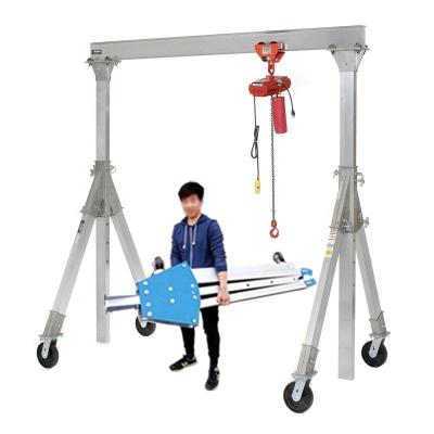 Chine Light Aluminum Mobile Gantry Cranes Adjustable Height Foldable à vendre