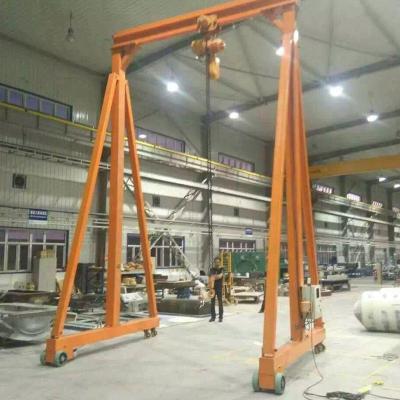 China Electric Single Beam Gantry Crane Lift Hand Push 5 Ton Portable Mobile Gantry Te koop