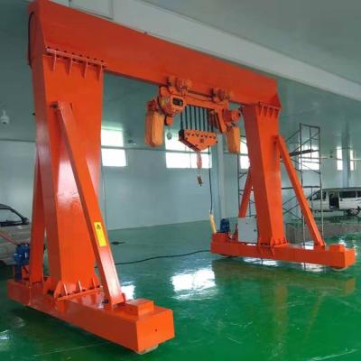 China 20 Ton Mobile Gantry Crane Motorized Rubber Wheels For Sale en venta