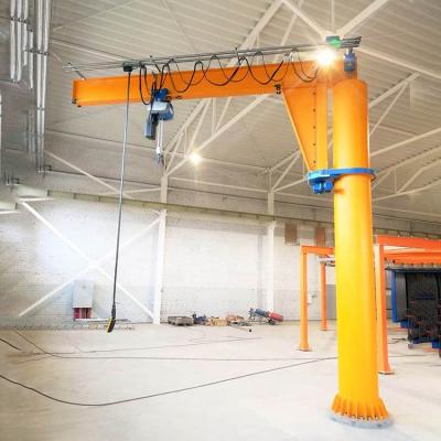 中国 Indoor Workshop Electric Rotating Floor Pillar Mounted Jib Crane 販売のため