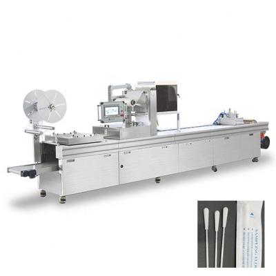 China Full Automatic Block Making Machine Vacuum Stretch Swab Sealing Packing Machine for sale