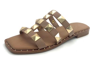 China Female Summer Flat Sandals Buckle Closure Casual Comfortable Style for sale