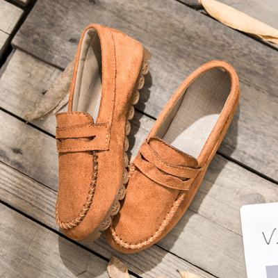 China Stijlvolle vrouwen Flat Loafer schoenen Slip On met EVA binnenzol leer bovenste materiaal Te koop