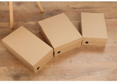 China Customized Rectangular Shoe Box Packaging Sturdy And Durable for sale