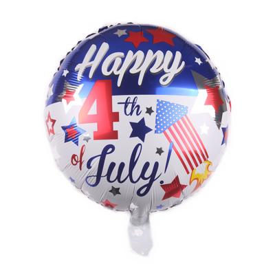 China Wholesale 18 Inch Birthday Independence Day Balloon Aluminum Foil Balloon American Party Decorated Balloon New for sale